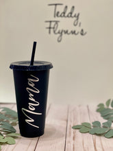 Load image into Gallery viewer, Customized Reusable Tumbler with Lid and Straw
