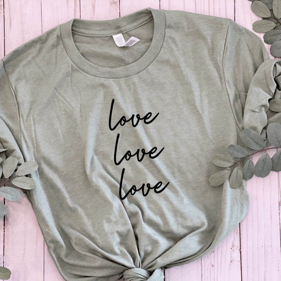 Triple Love Tee