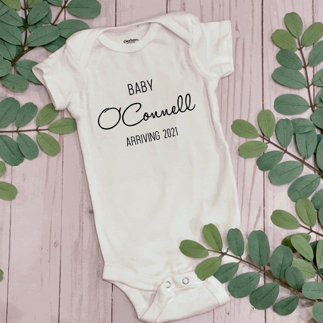 Baby Announcement Onesie